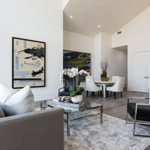 Generous living spaces to relax and unwind a living room with a couch and chairs